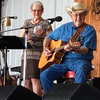 Throckmorton native Frank Taylor, age 91, and companion, Dora Lee, create music in
Fredericksburg, Texas.
