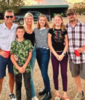 Freddie Chandler family attending the Dove Hunt. Left to right son-in-law Matt, daughter Stacey O’Conner, and Colin, daughter-in-law Katie, grand- daughter Emily and son Brandon Chandler